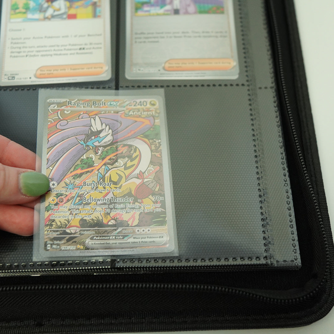 EVORETRO 4x3 Binder with Zipper - Black