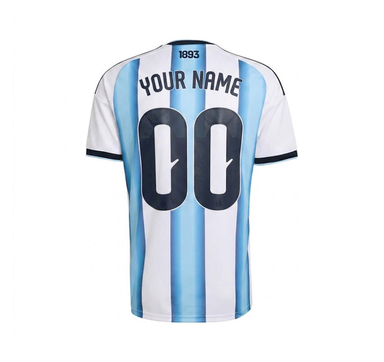 Custom Argentina National Team World Cup 2026 Home Fans Jersey UNISEX Men’s / Women’s