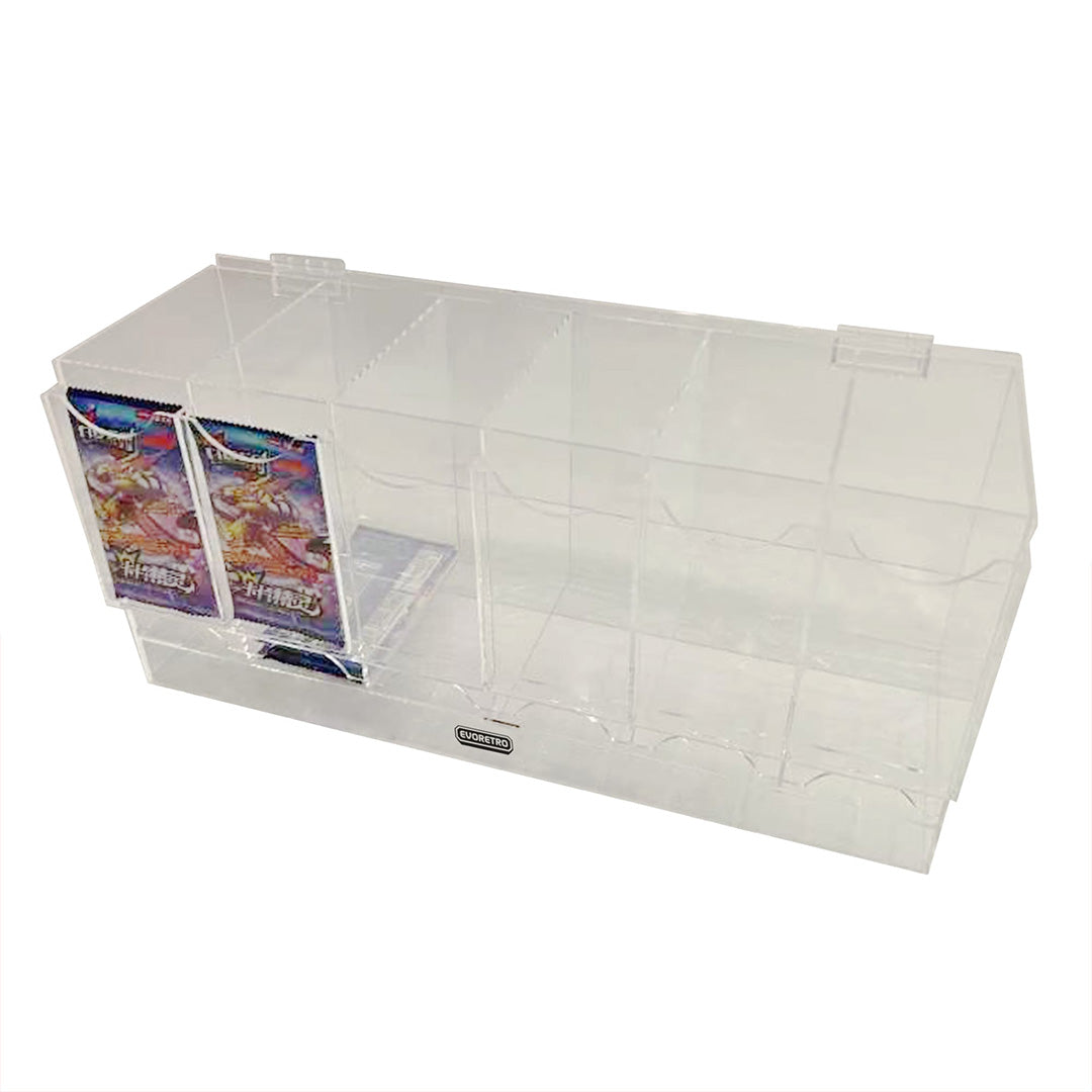 EVORETRO 6-Slot Acrylic Card Pack Dispenser