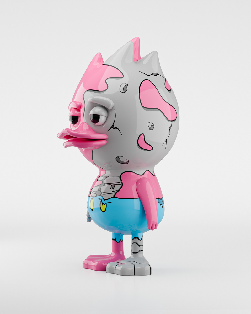 TUD x Matt Gondek – Candy Crash: Bold Pink Cocaine Collectible with Polymer Resin Wings