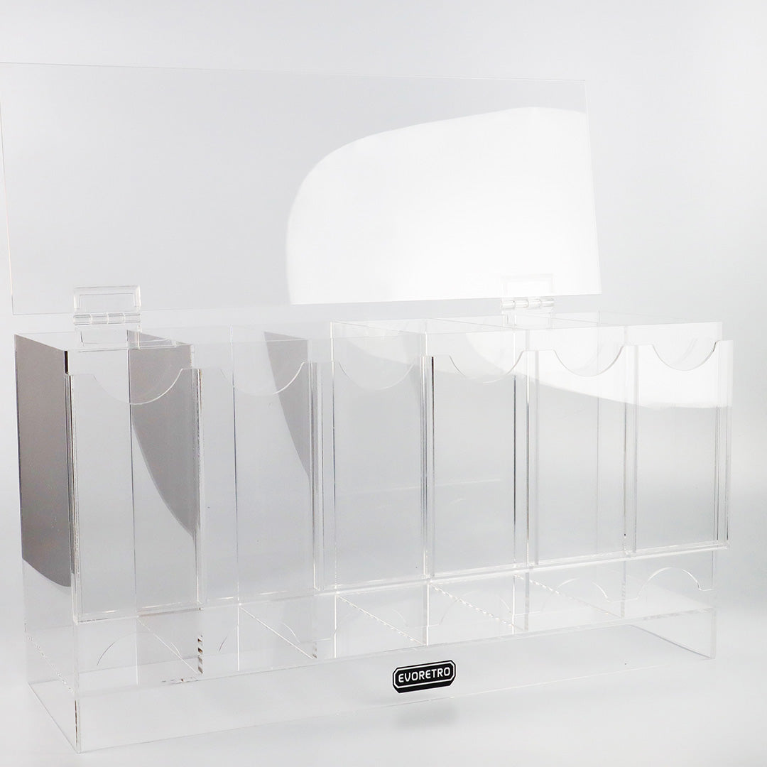 EVORETRO 6-Slot Acrylic Card Pack Dispenser