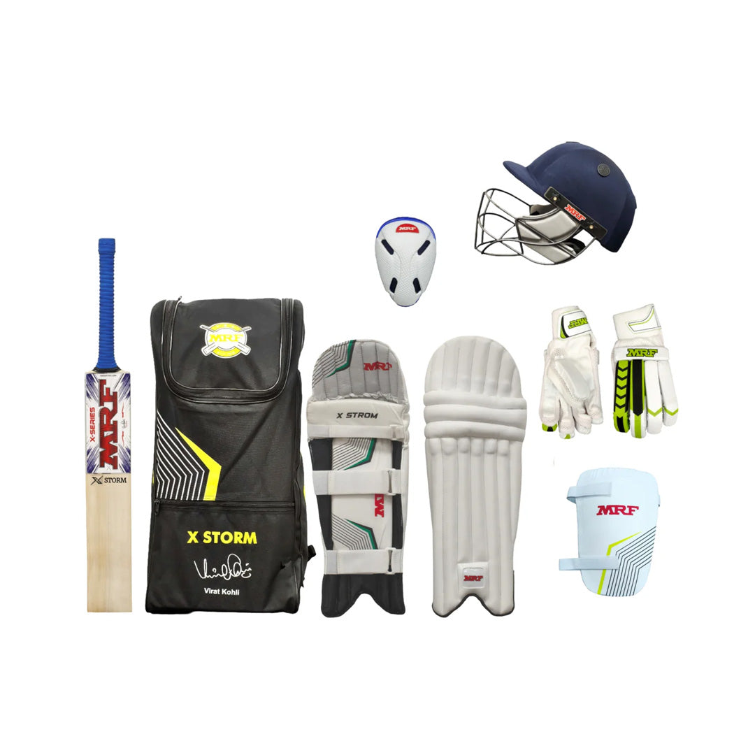 MRF Xstorm Kashmir Willow Cricket Kit Set for Adult and Juniors