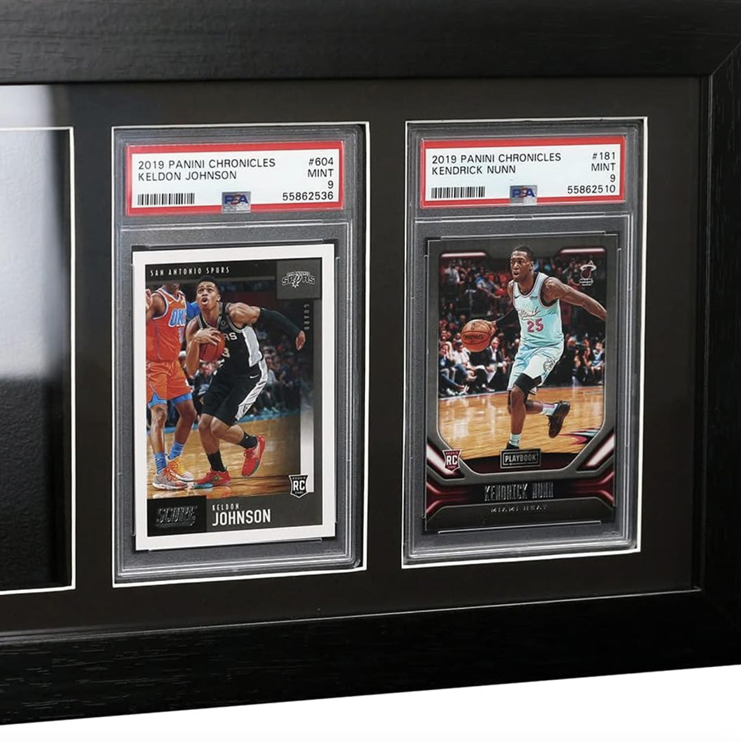 EVORETRO Wood Graded Card Display Frame Case fit for 3 PSA
