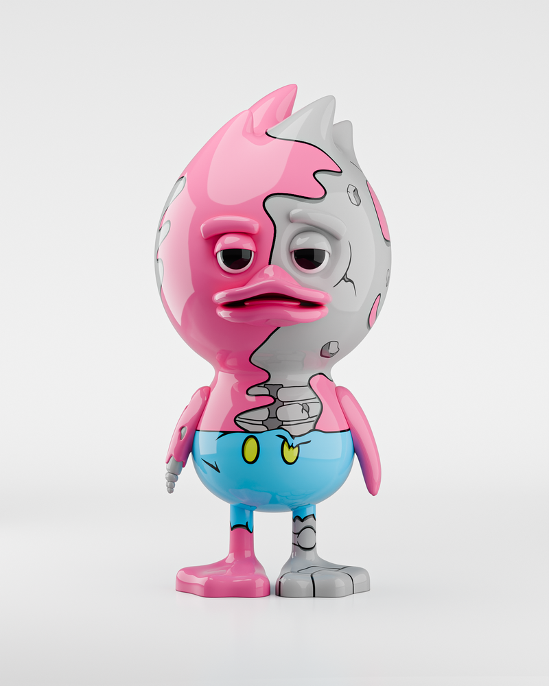 TUD x Matt Gondek – Candy Crash: Bold Pink Cocaine Collectible with Polymer Resin Wings