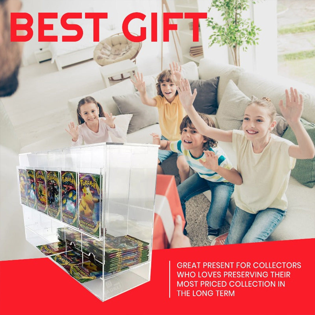 EVORETRO 6-Slot Acrylic Card Pack Dispenser