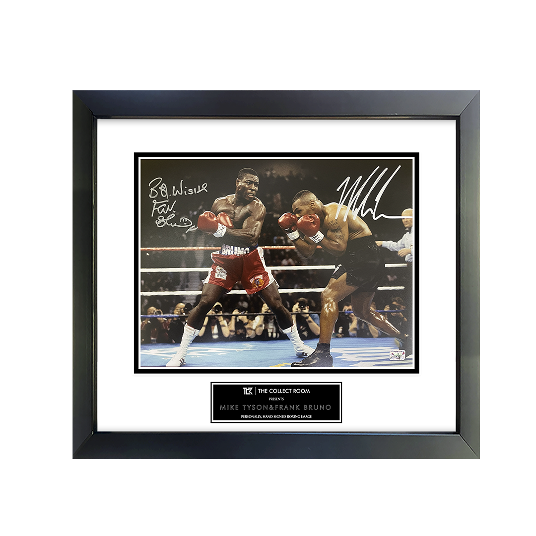 Mike Tyson & Frank Bruno Signed Boxing Photo
