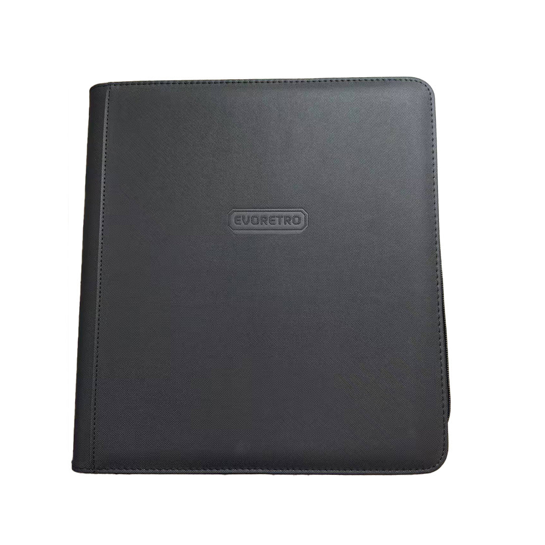 EVORETRO 4x3 Binder with Zipper - Black