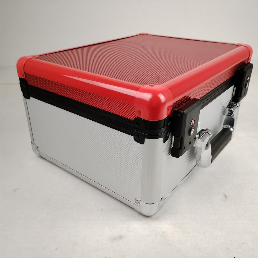 EVORETRO Red and Sliver Graded Card X Case 3 Rows TSA Lock good for 90 cards