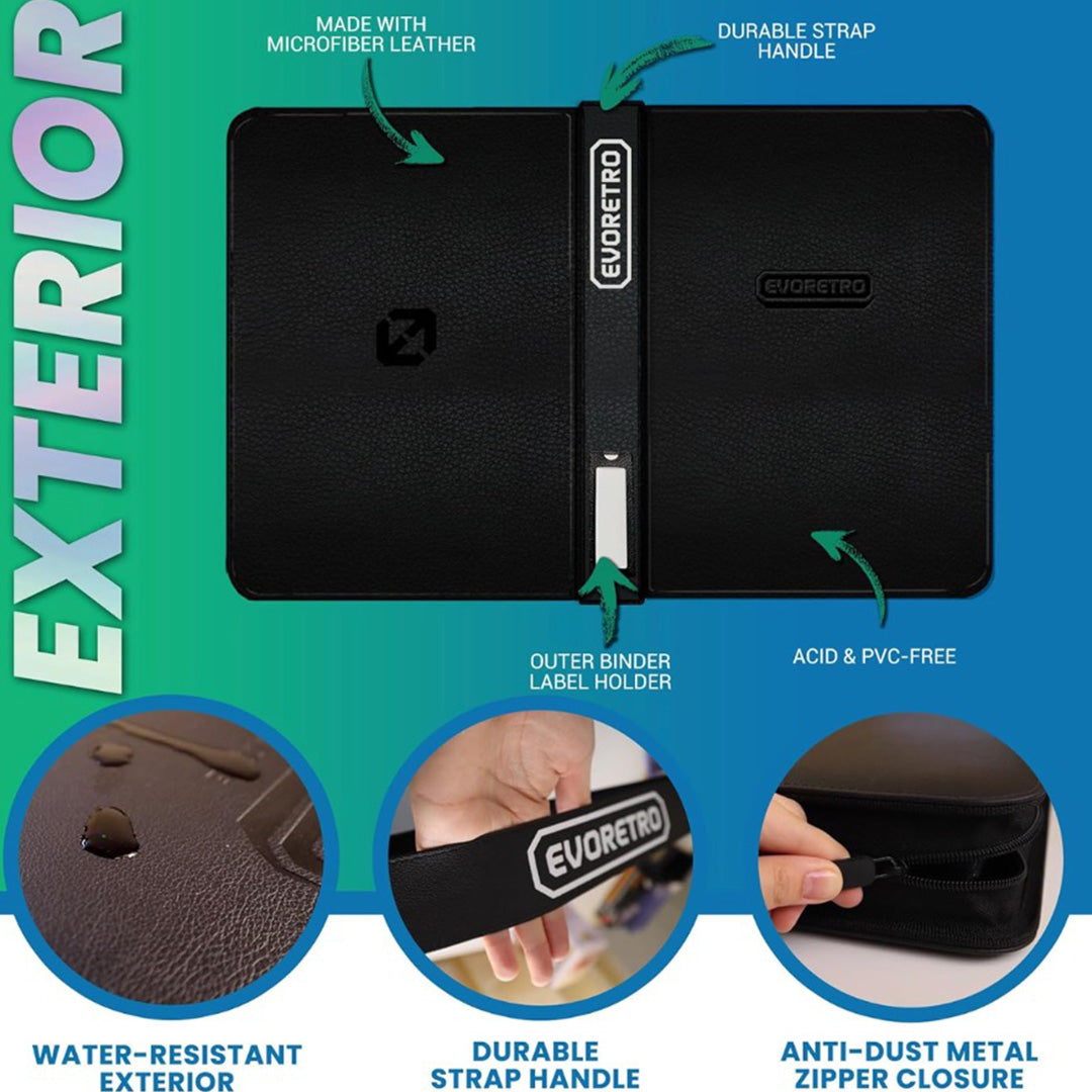 EVORETRO Shield+ Compact 96 Topload Cards Binder - Black