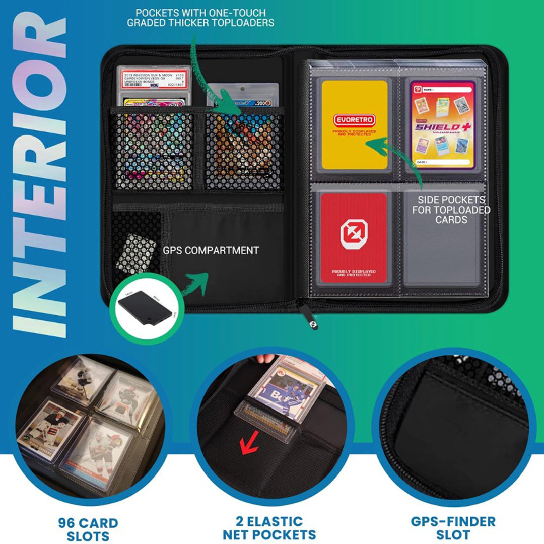 EVORETRO Shield+ Compact 96 Topload Cards Binder - Black