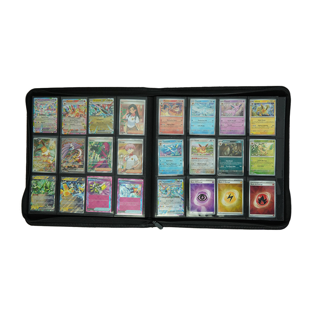 EVORETRO 4x3 Binder with Zipper - Black