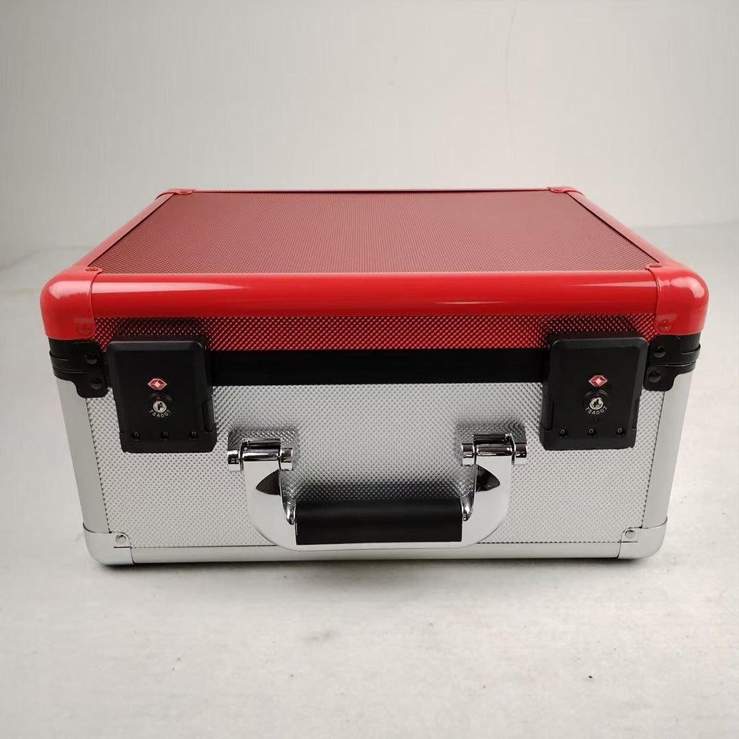 EVORETRO Red and Sliver Graded Card X Case 3 Rows TSA Lock good for 90 cards