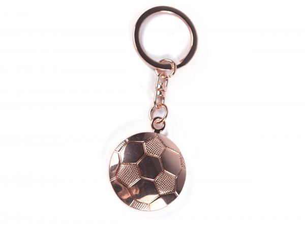 Manchester United Rose Gold Football Keyring.