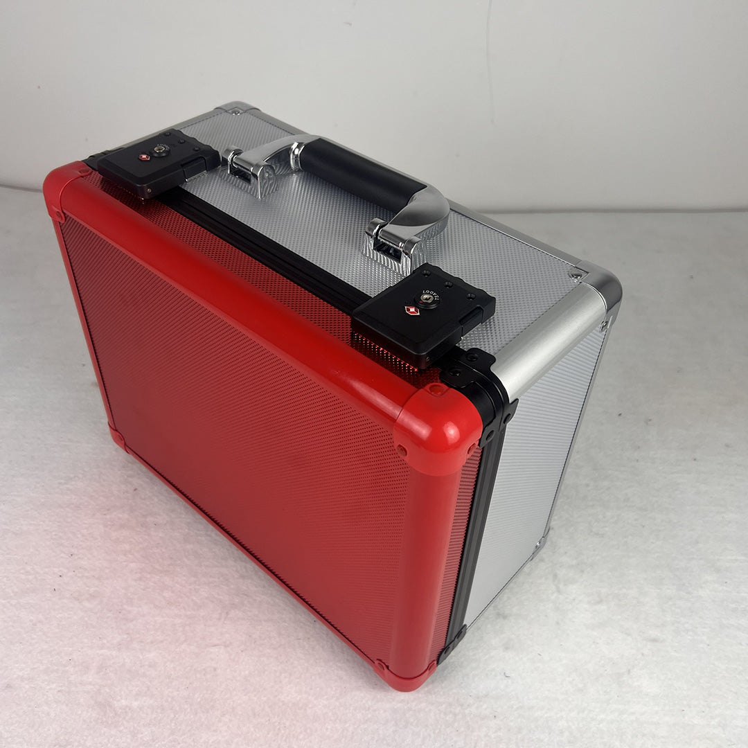 EVORETRO Red and Sliver Graded Card X Case 3 Rows TSA Lock good for 90 cards