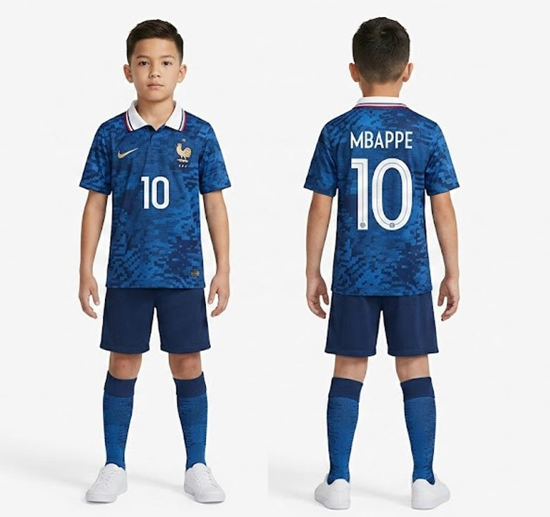 Mbappe Number 10 France National Team World Cup 2026 Home Fans - Kids
