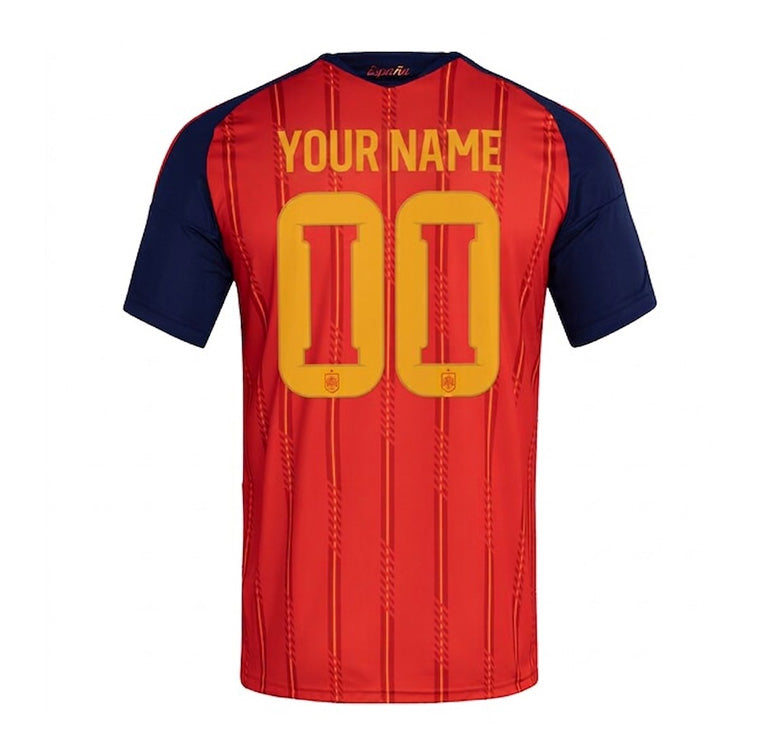 Custom Spain National Team World Cup 2026 Home Fans Jersey UNISEX Men’s / Women’s