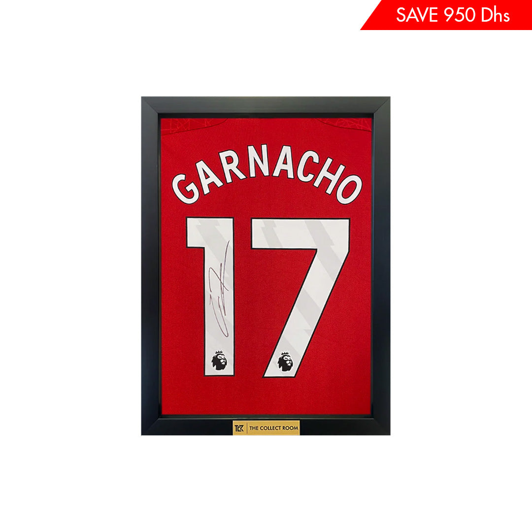 Alejandro Garnacho Signed Manchester United Jersey