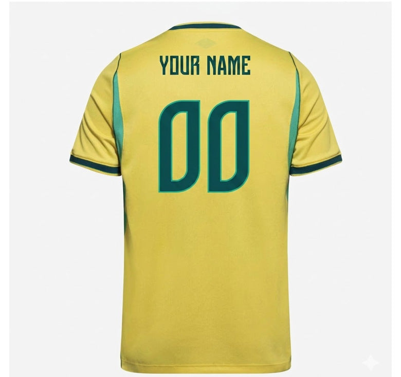 Custom Brazil National Team World Cup 2026 Home Fans Jersey UNISEX Men’s / Women’s