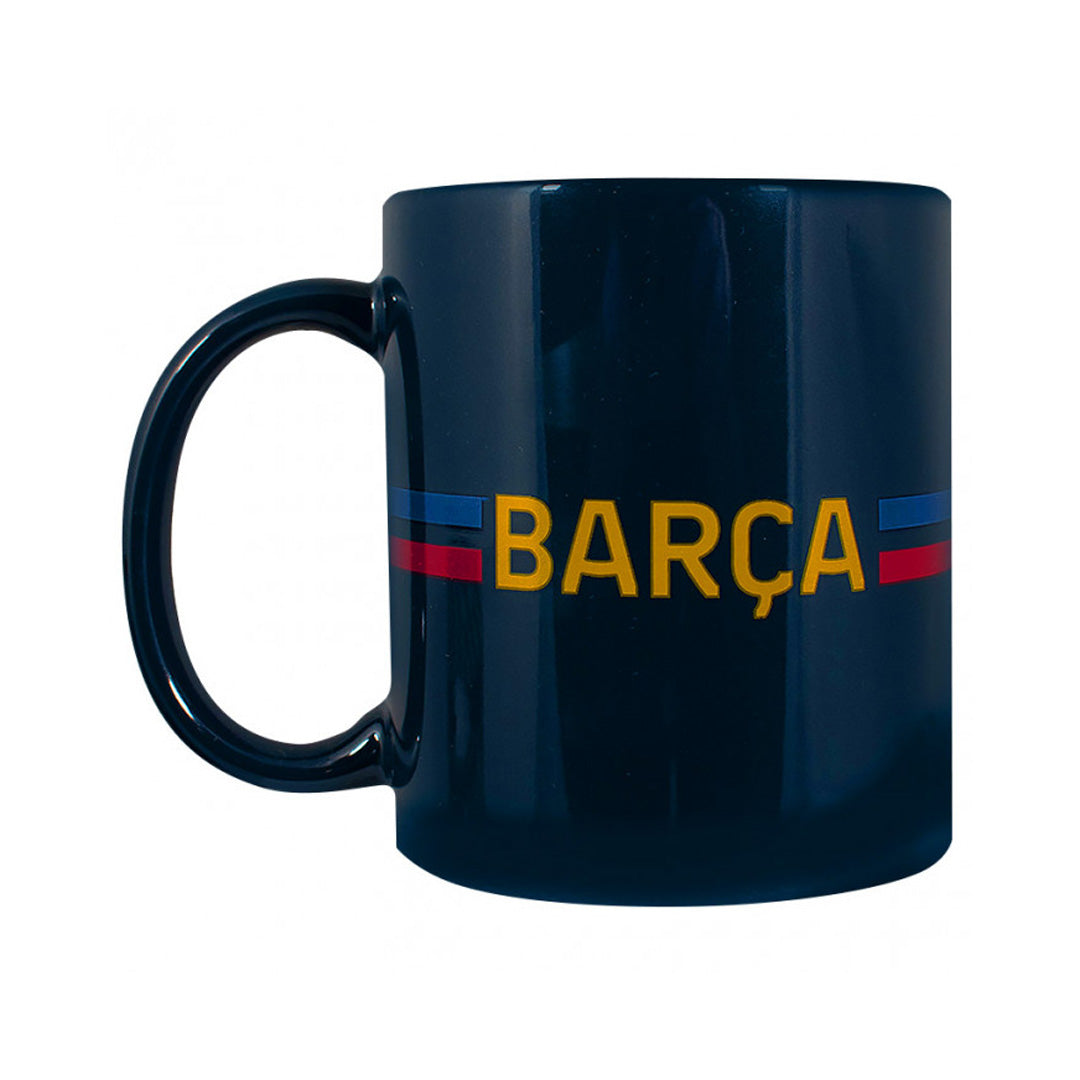 Barcelona Barca Boxed Ceramic Mug Navy