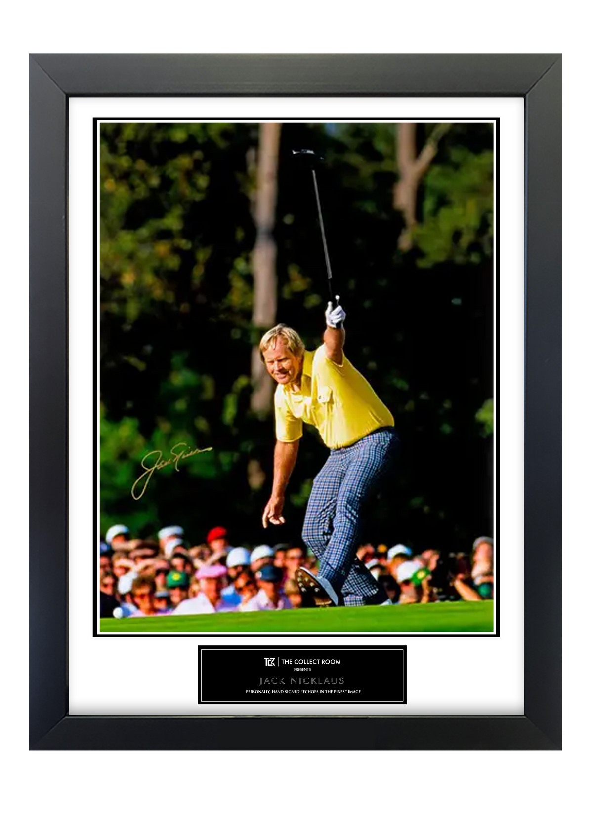 Jack Nicklaus Autographed “Echoes In The Pines” 30x40