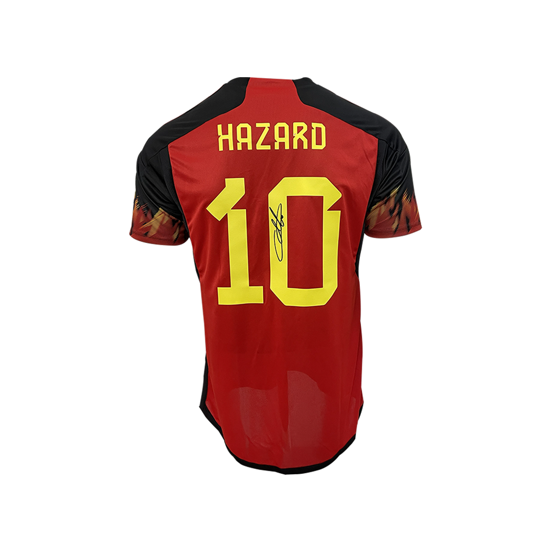 Eden Hazard Signed Belgium 2022 Home Shirt