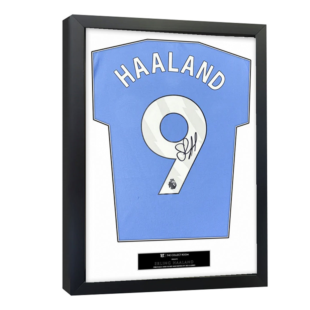 Erling Haaland Signed Manchester City Jersey 3D