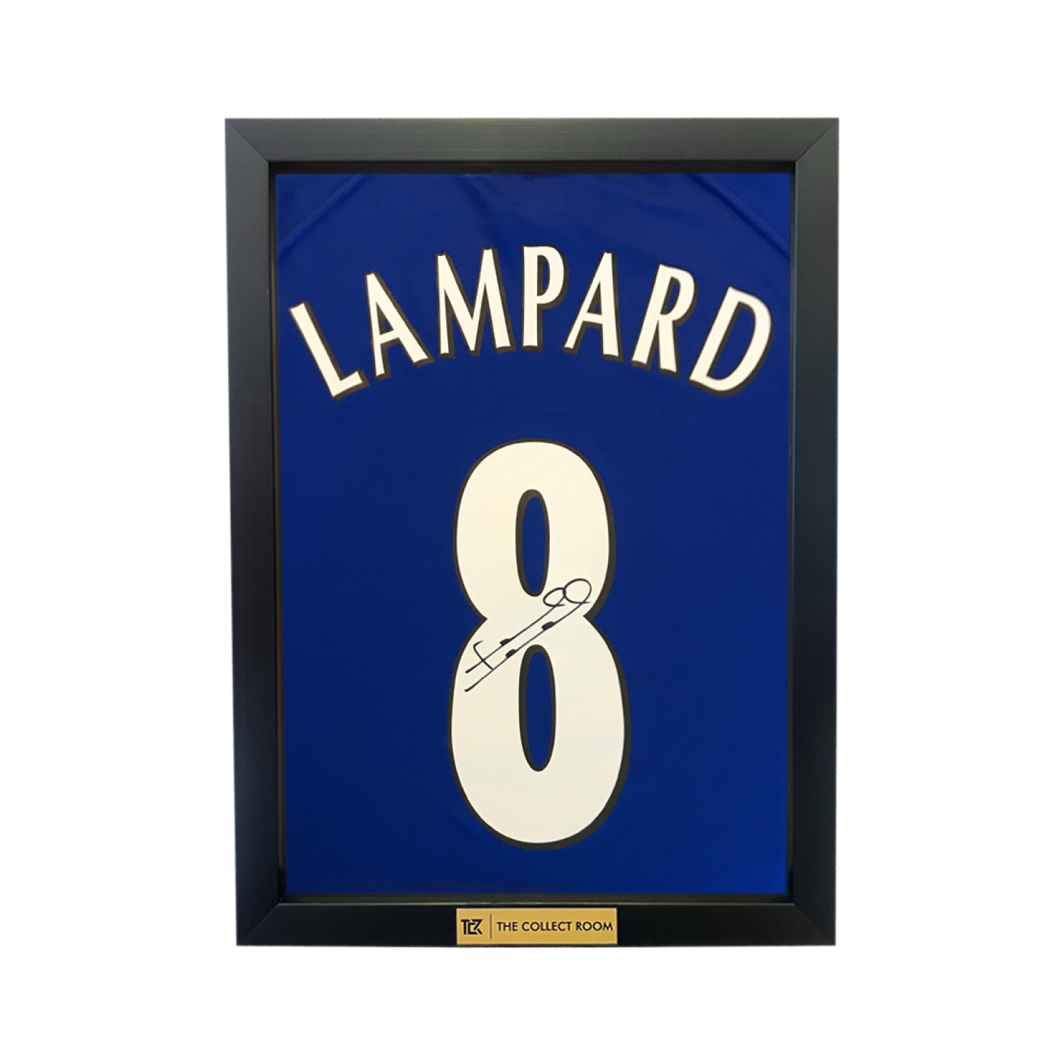 Frank Lampard Back Signed Chelsea 2000 Home Jersey with Fan Style Numbers