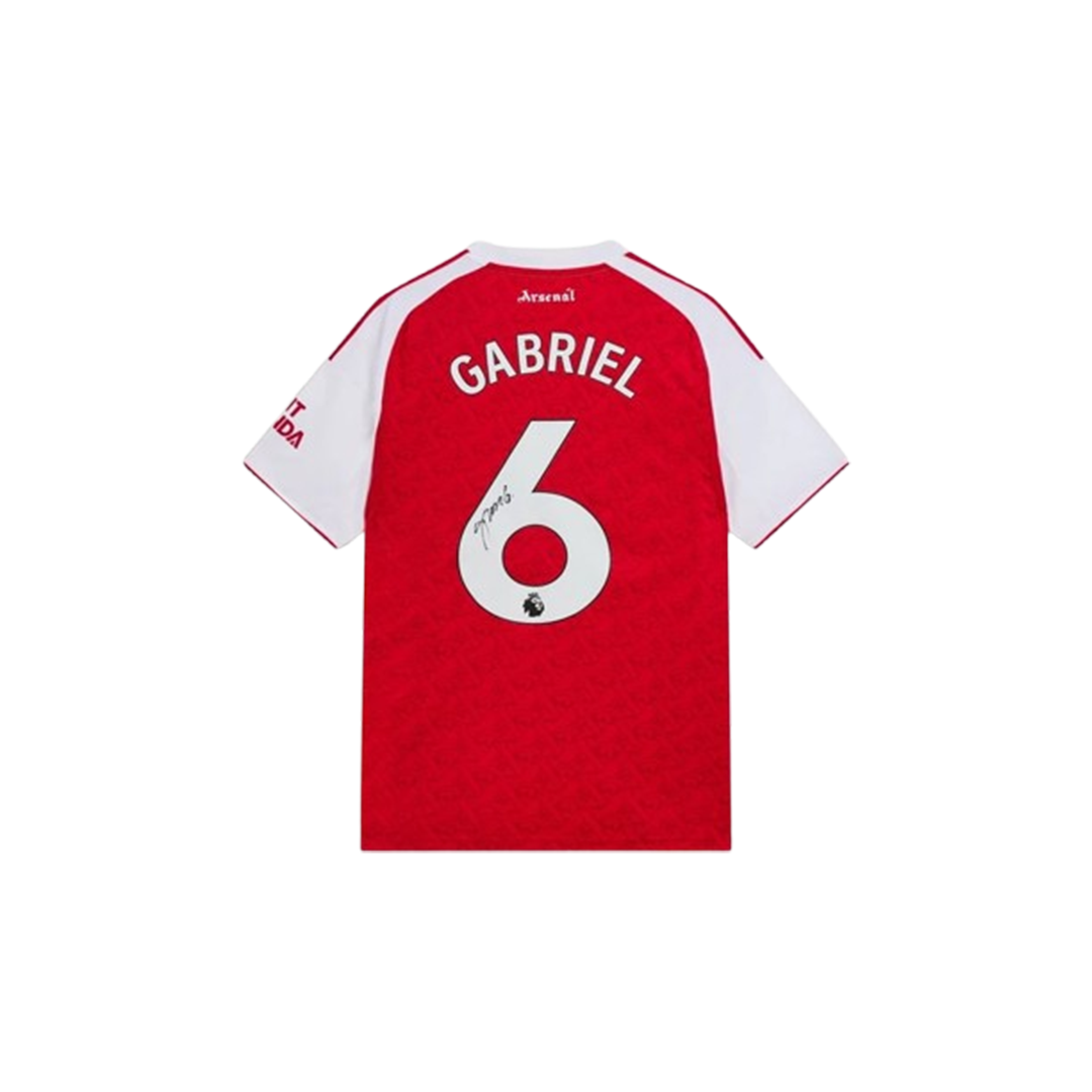 Arsenal 25/26 Gabriel Home Signed Jersey