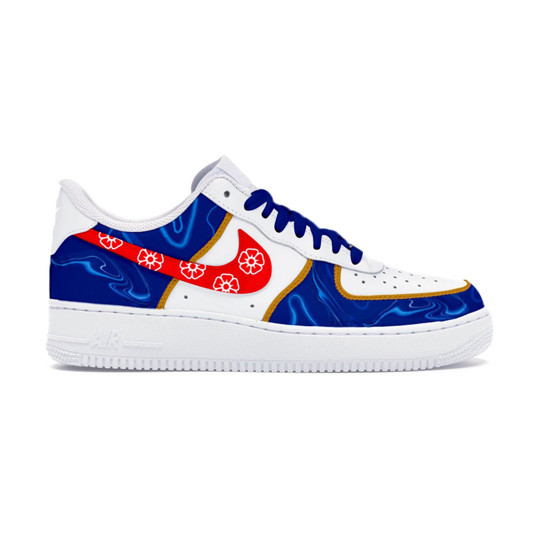 Hand-Painted Nike Air Force 1 Chelsea FC