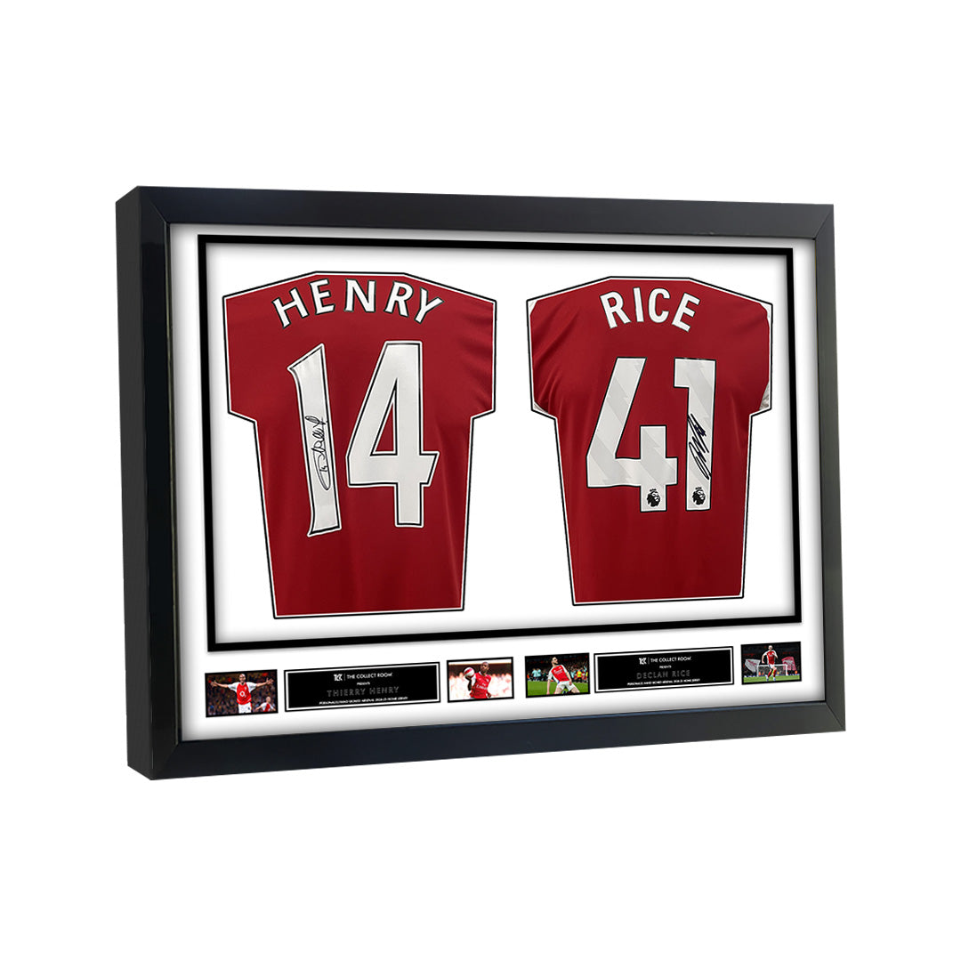 Henry & Rice Signed Jerseys in Dual Frame