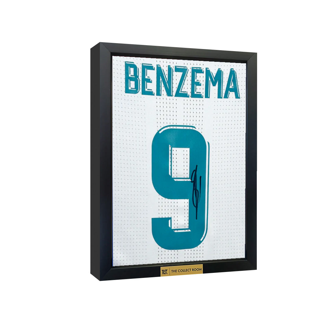 Karim Benzema Signed Real Madrid Jersey 3D