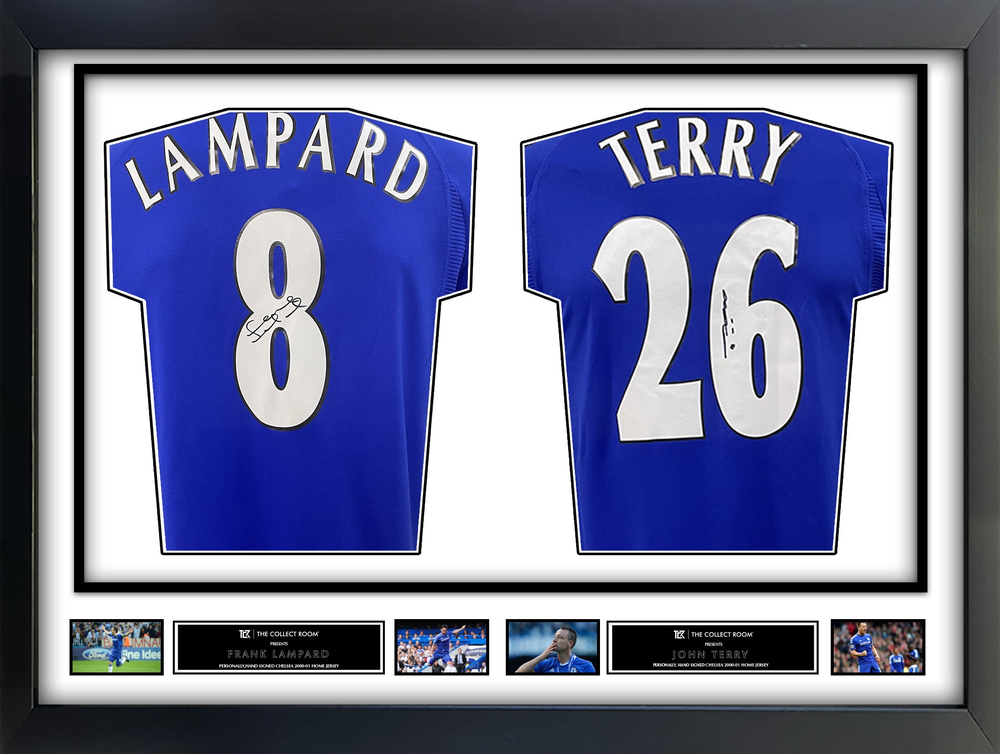 Lampard & Terry Signed Chelsea Jerseys in Dual Frame