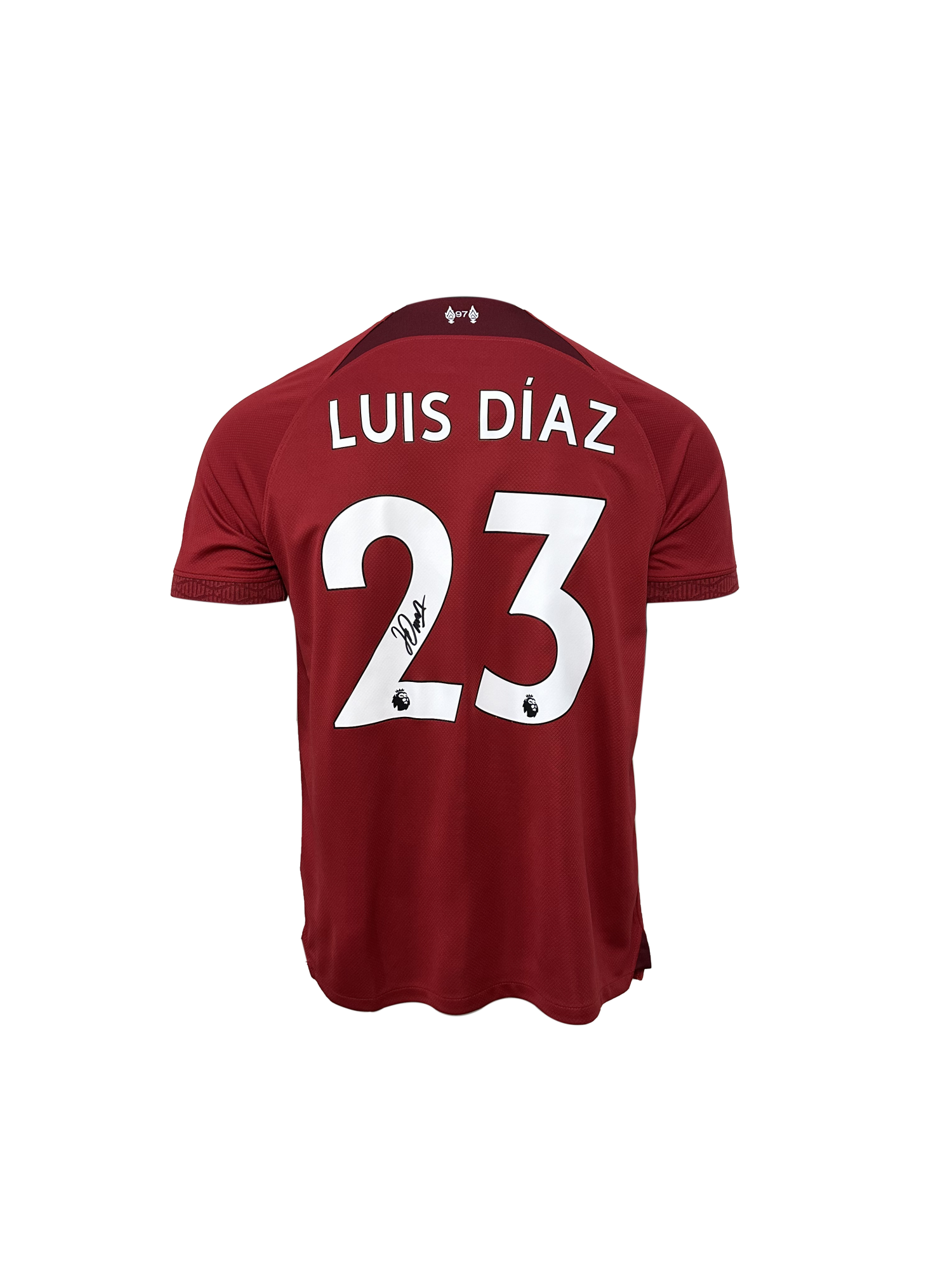 Luis Diaz Signed Liverpool FC jersey