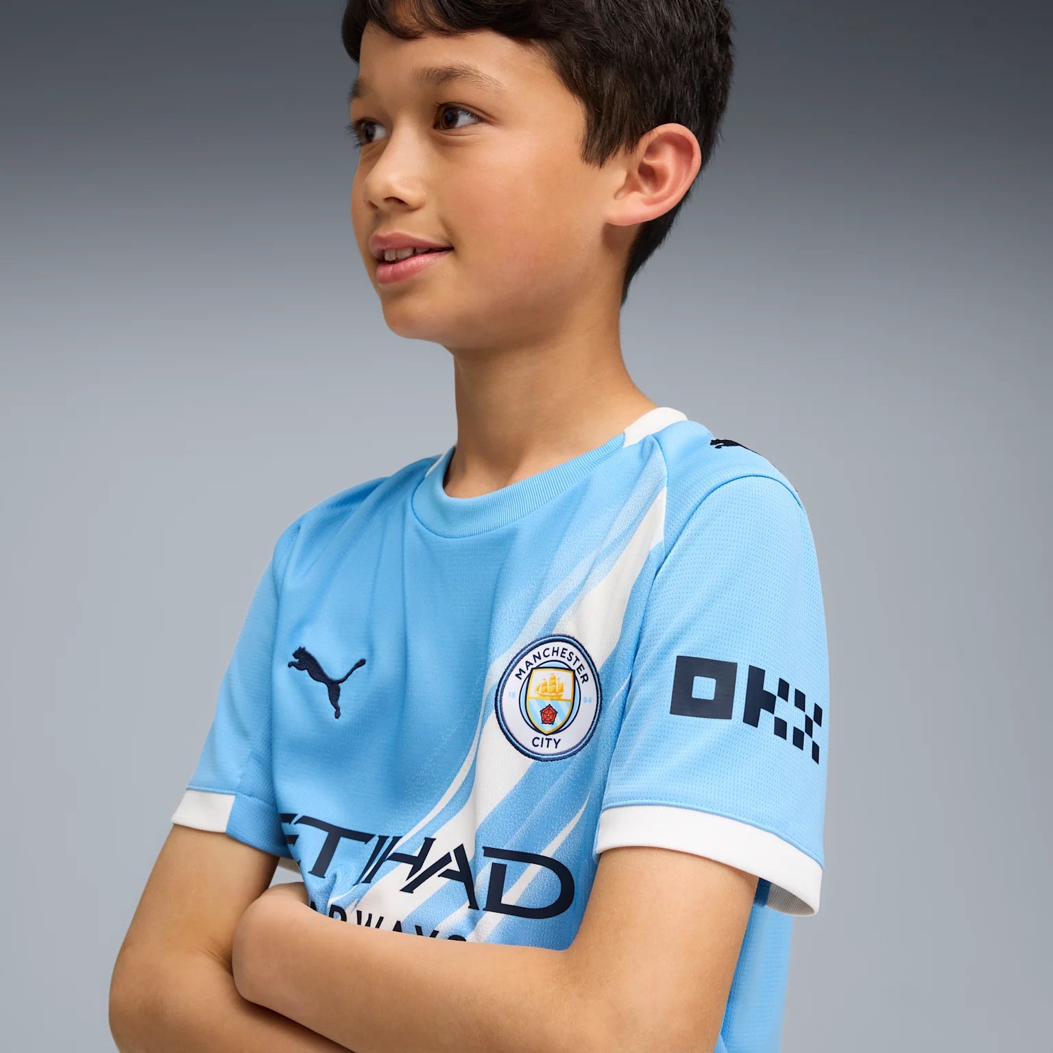 Manchester City 25/26 Home Jersey Youth 3