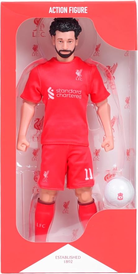 Mohamed Salah #11 Liverpool FC Action Figure – Official LFC Soccer Star Collectible