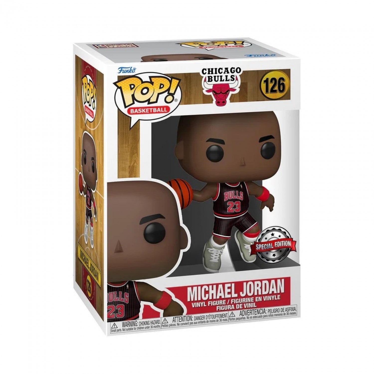 Pop Basketball NBA: Bulls - Michael Jordan Black Pinstripe (Exc)