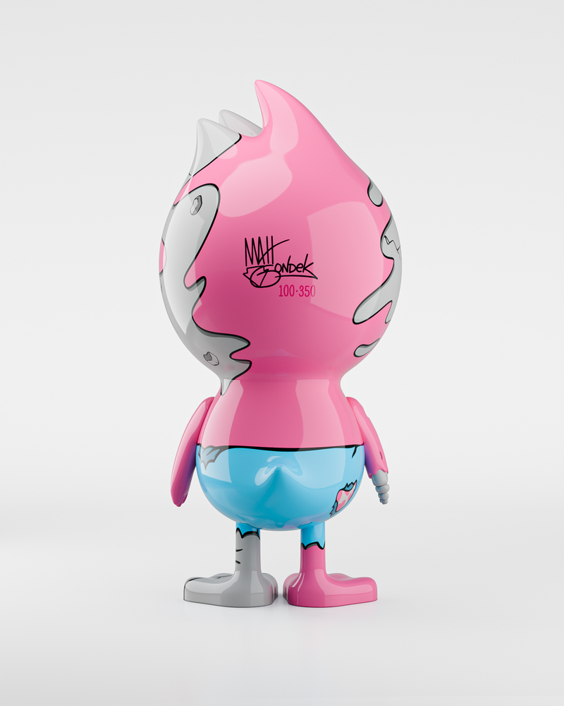 TUD x Matt Gondek – Candy Crash: Bold Pink Cocaine Collectible with Polymer Resin Wings