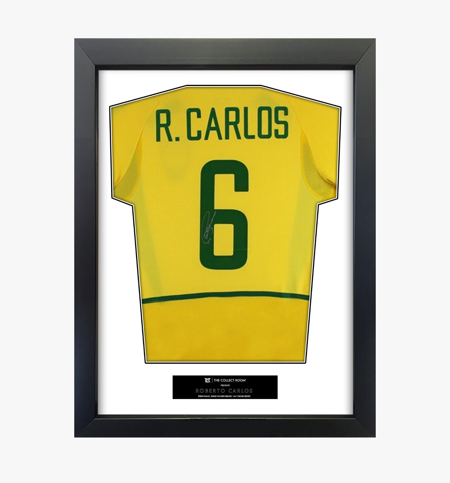 Roberto Carlos Signed Brazil Jersey