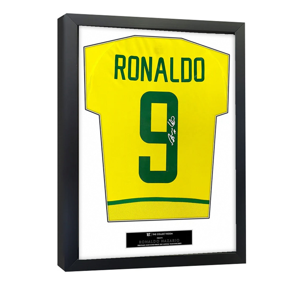 Ronaldo Nazario Signed Brazil Jersey 3D