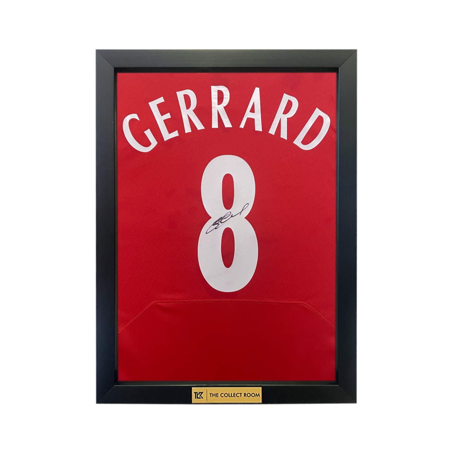 Steven Gerrard Back Signed 2005 Istanbul Liverpool FC Home Jersey