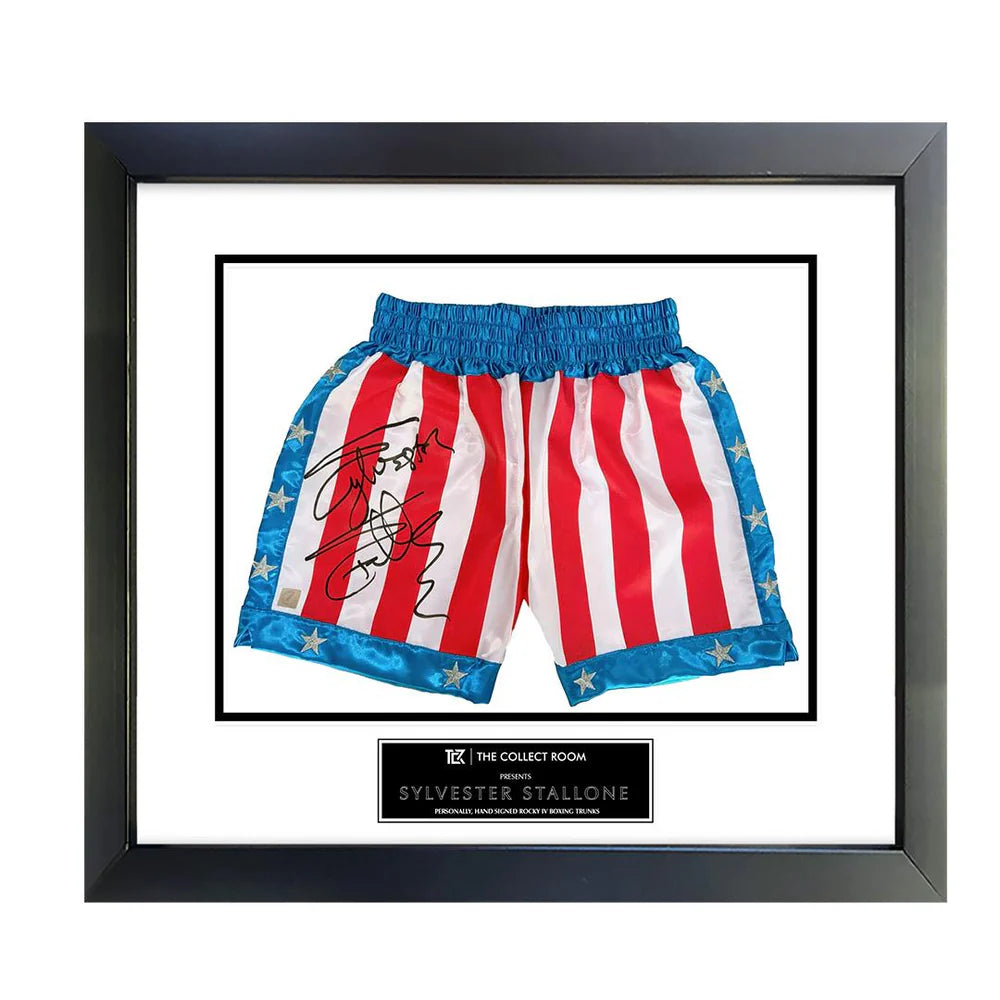 Sylvester Stallone Signed Boxing Shorts