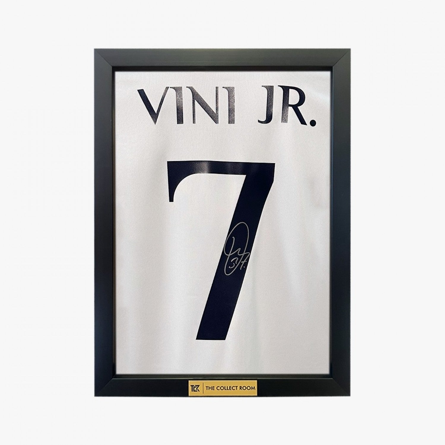 Vinicius Jr Back Signed Real Madrid 2023-24 Home Jersey with Fan Style Numbers