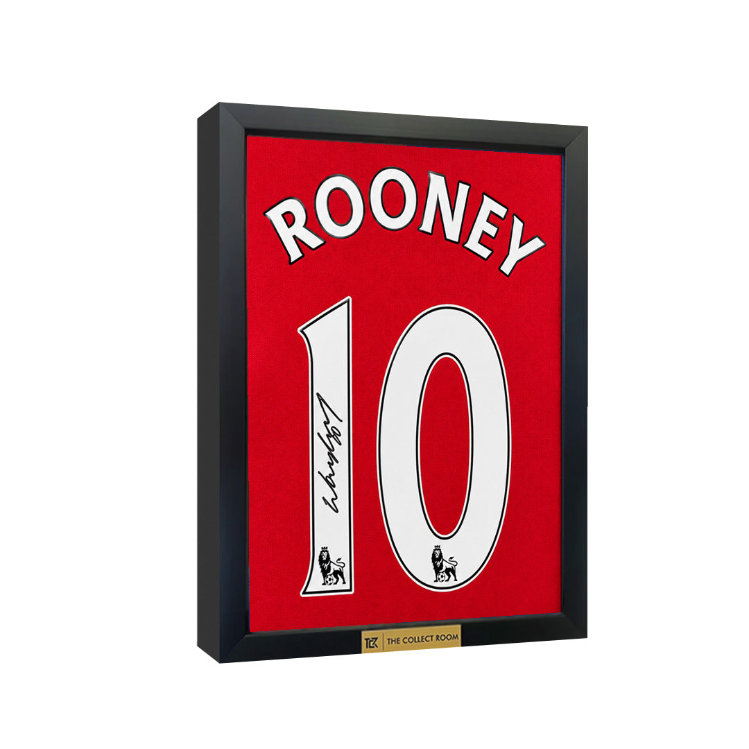 Wayne Rooney Back-Signed Manchester United 2009–10 Home Jersey