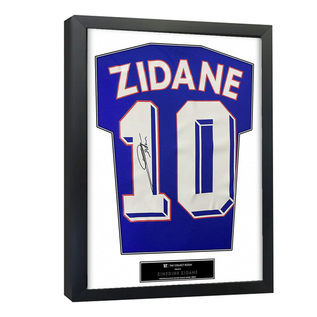 Zinedine Zidane signed France's no. 10 Jersey