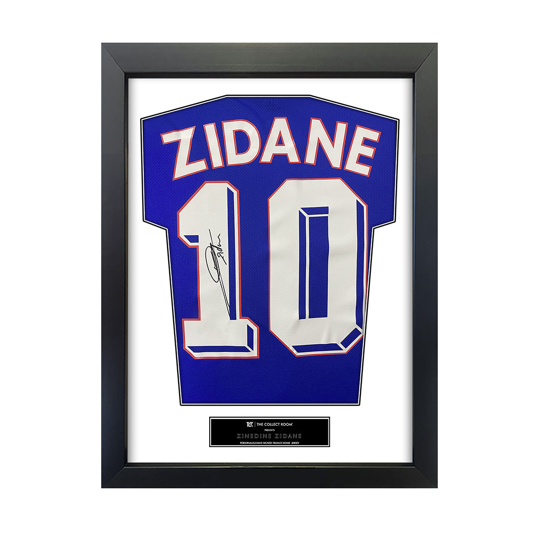 Zinedine Zidane signed France's no. 10 Jersey