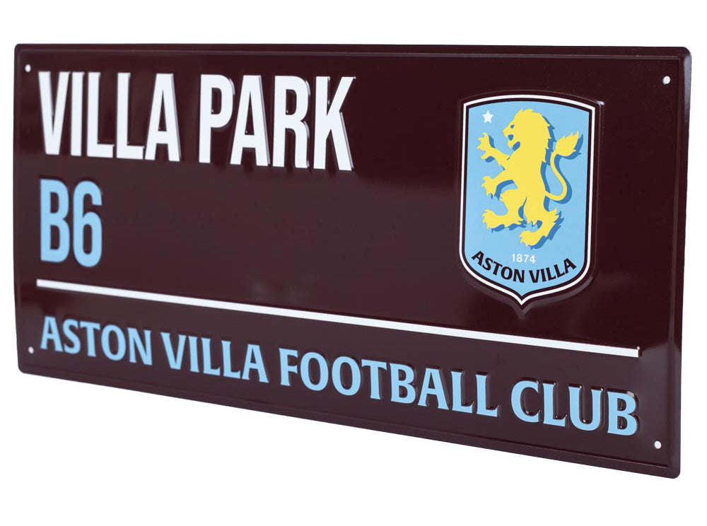 Aston Villa Villa Park B6 Dark Metal Street Sign