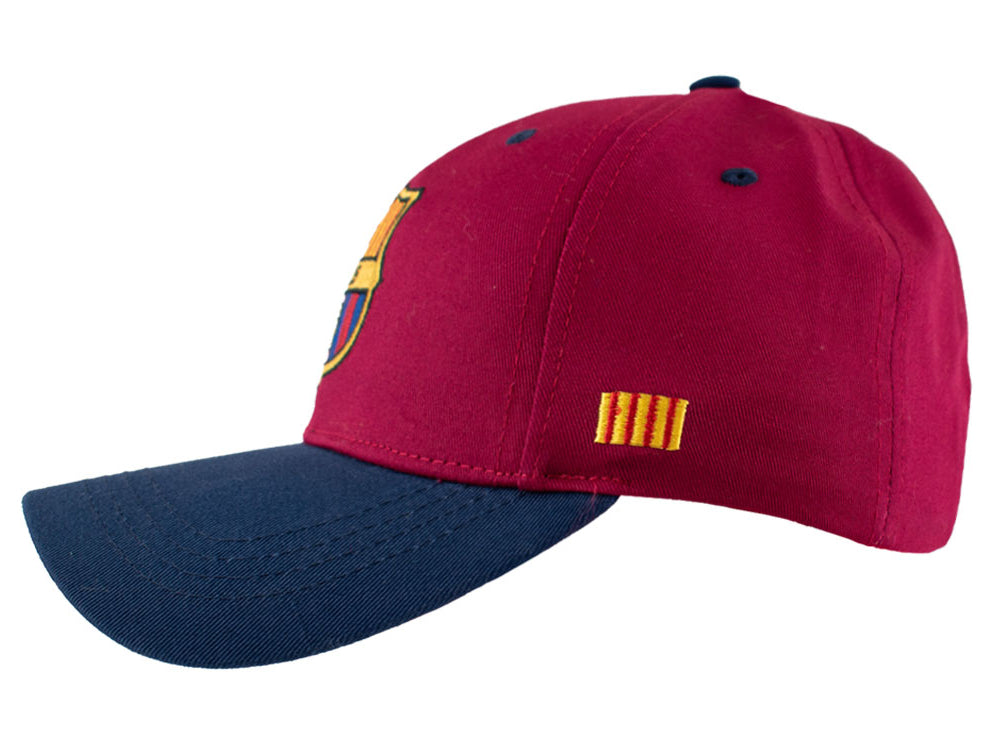 Barcelona Baseball Cap – Burgundy & Navy