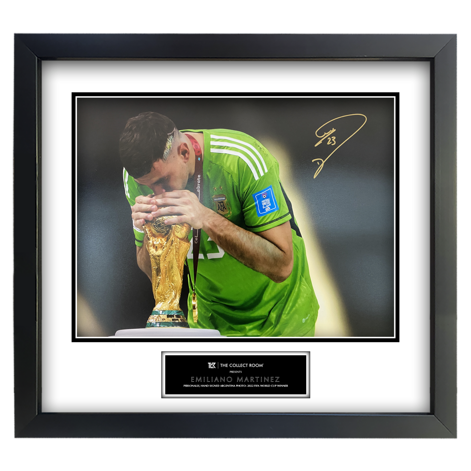 Emiliano Martinez Signed Argentina Photo: 2022 FIFA World Cup Winner