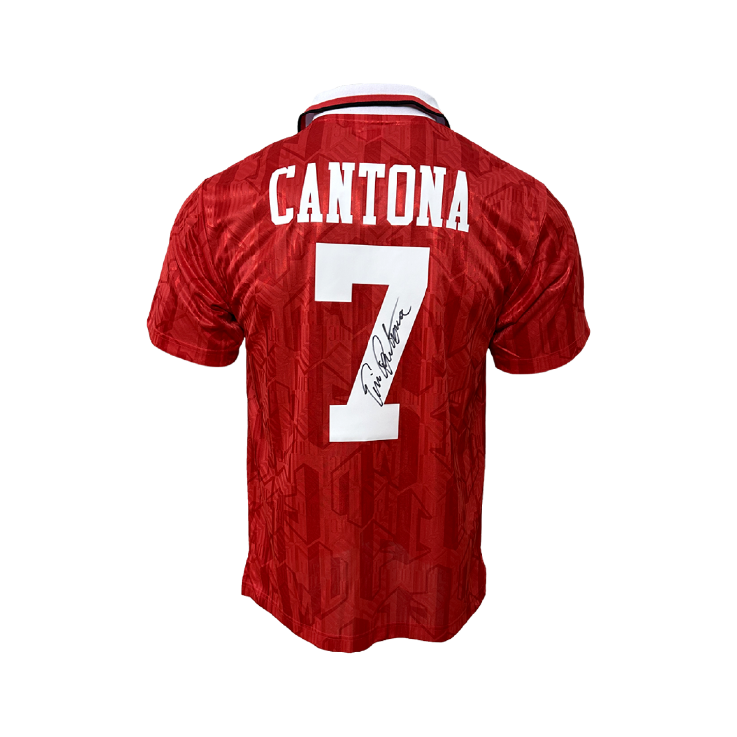 eric cantona back signed manchester united 1992-94 home shirt_1