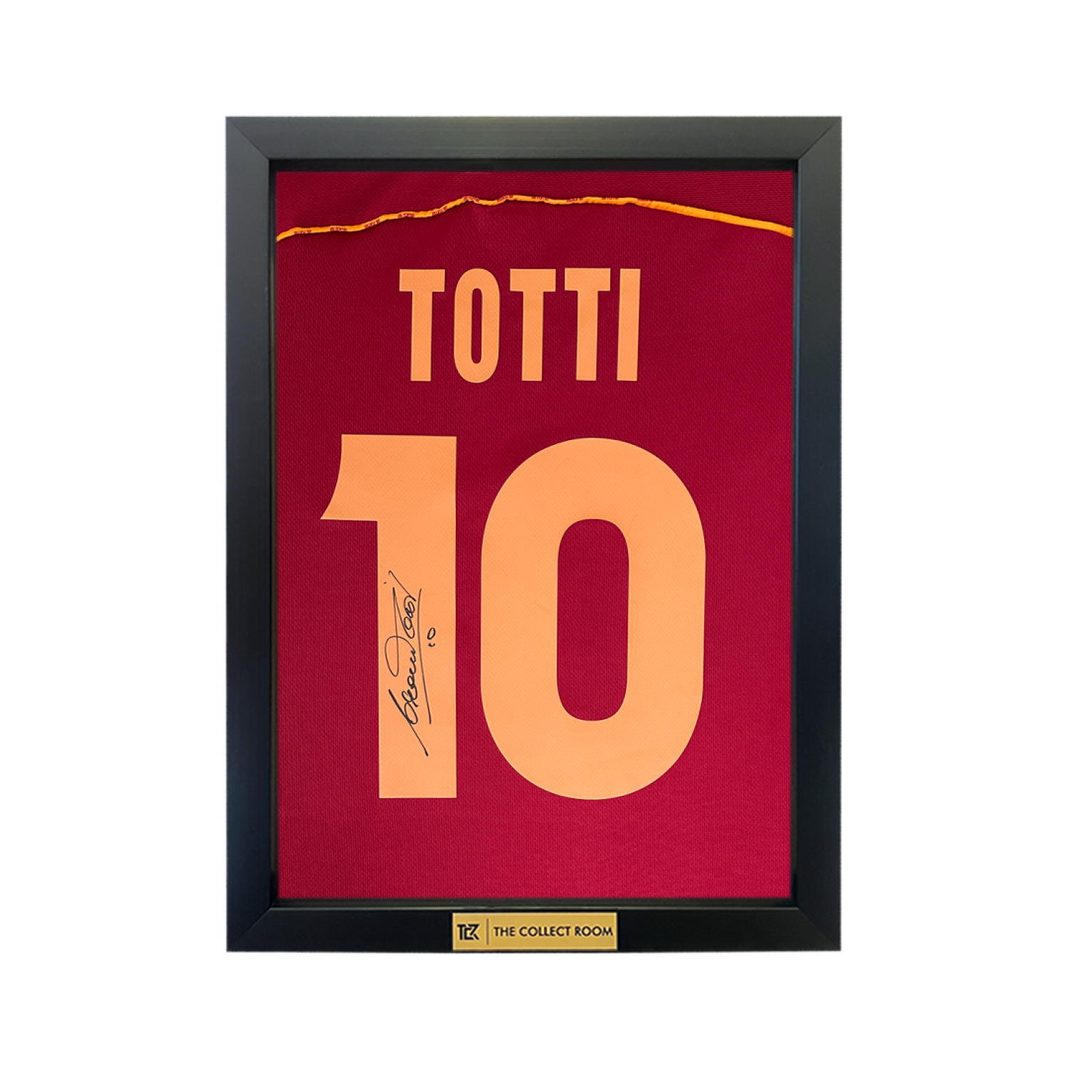 Francesco Totti Back Signed AS Roma 1998-99 Home Jersey